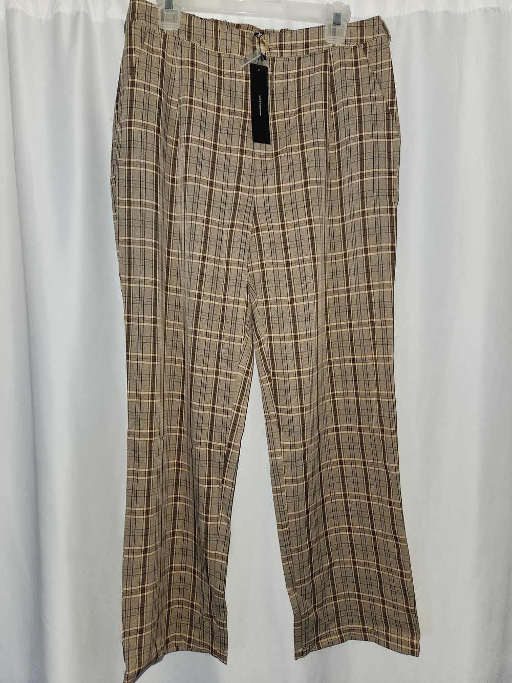 Brown Plaid Woman’s Dress Pants - Classic Tailored Fit #timesless #academia
